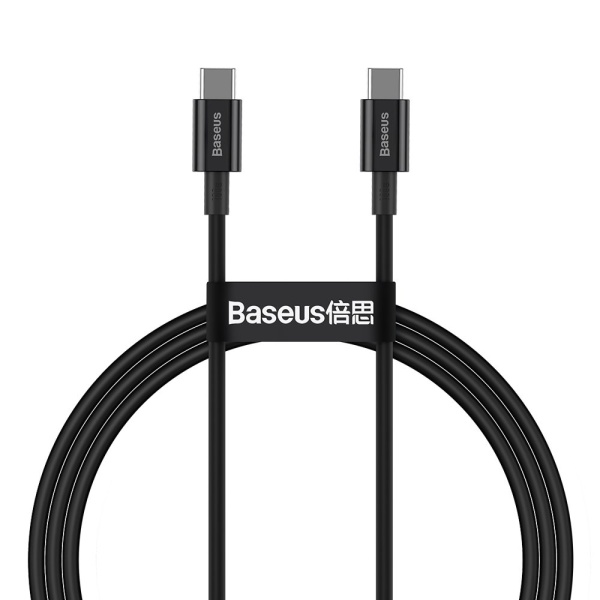 Baseus Superior USB Type C - Cablu USB Tip C Încărcare Rapidă / Livrare Energie / FCP 100W 5A 20V 1m Negru CATYS-B01